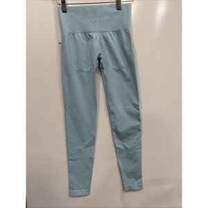 NVGTN Contour Seamless Sky Blue Leggings Size Small Gym Yoga Workout Navigation